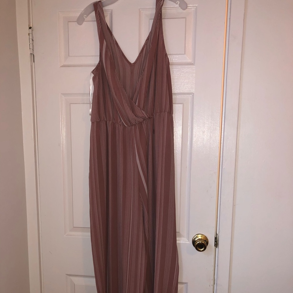 Luxology Stipped Jumpsuit